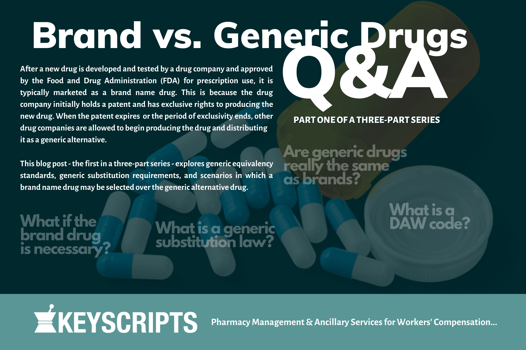Brand vs. Generic Drugs Q&A: Part One of a Three-Part Series – KeyScripts,  LLC