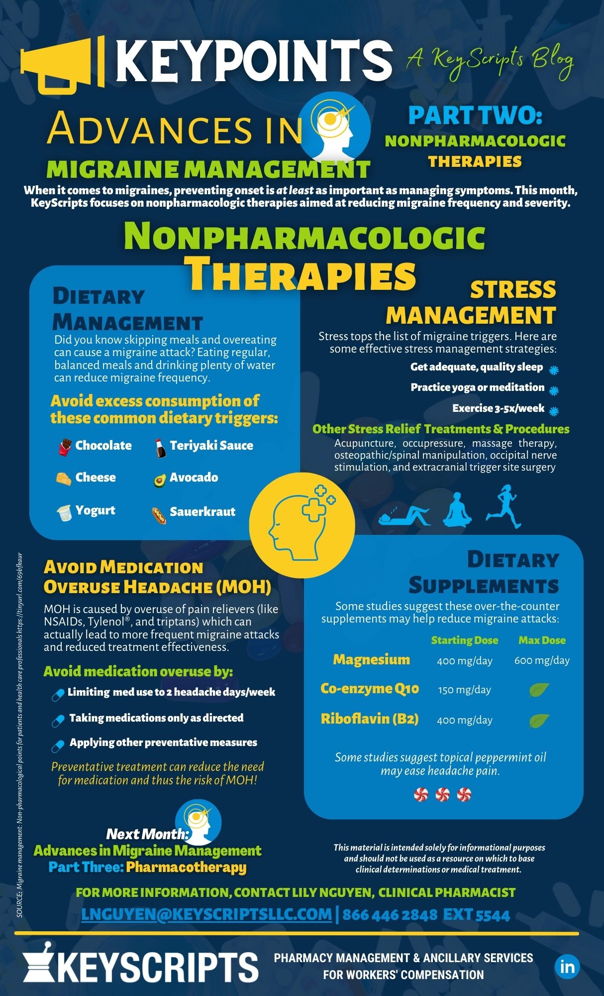 Migraine Management – Part Two: Nonpharmacologic Therapies